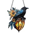 thumbnail image 1 of Gothic Hanging Ornament Catch The Sun Gothic Crow On Lantern Decoration Lantern 2D, 1 of 4