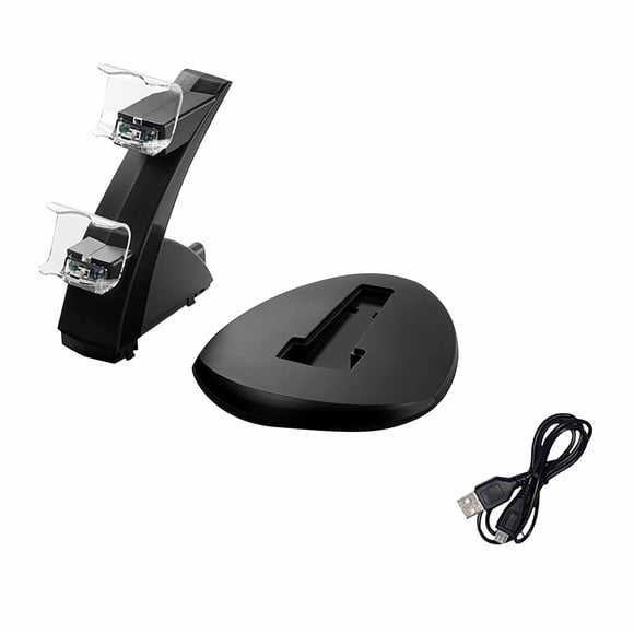 LED Indicator Double Set USB Charging Dock Stand Charger for PS4 Controller