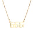 thumbnail image 2 of TopLLC Colliers et Pendentifs Couple Mode Classique Collier Numéro en Or Accessoires Collier Pendentif Clavicule Collier Femme, 2 of 2