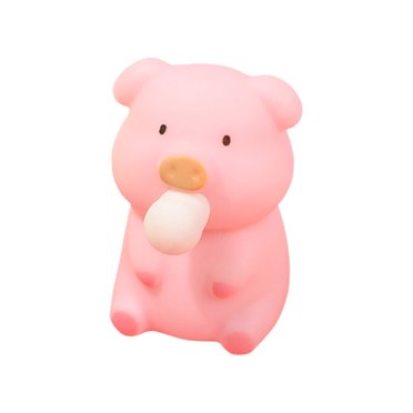 Rbaofujie Jouets à Écraser Jouets en Forme de Cochons à Écraser Lavables Petits Jouets d'Invention Ornements Décoratifs en PVC Souple pour Maison École Entreprise Bureau