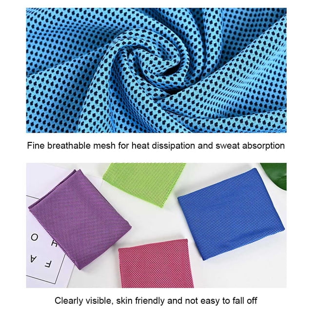 Serviettes Rafraîchissantes Absorption de la Sueur Gym Extérieur Débarbouillette pour Activités Extérieures Serviette Fraîche pour Course Natation Jogging Entraînement Fournitures de Vacances Gris Pâle