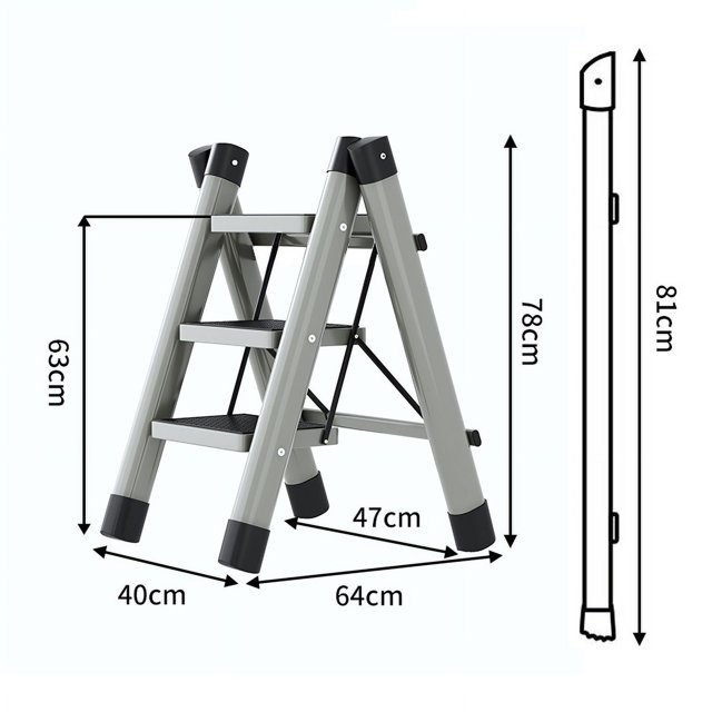 Step Ladder,Step Ladder Folding 3 Folding Step Ladder Folding Ladder Eco-Friendly Materials