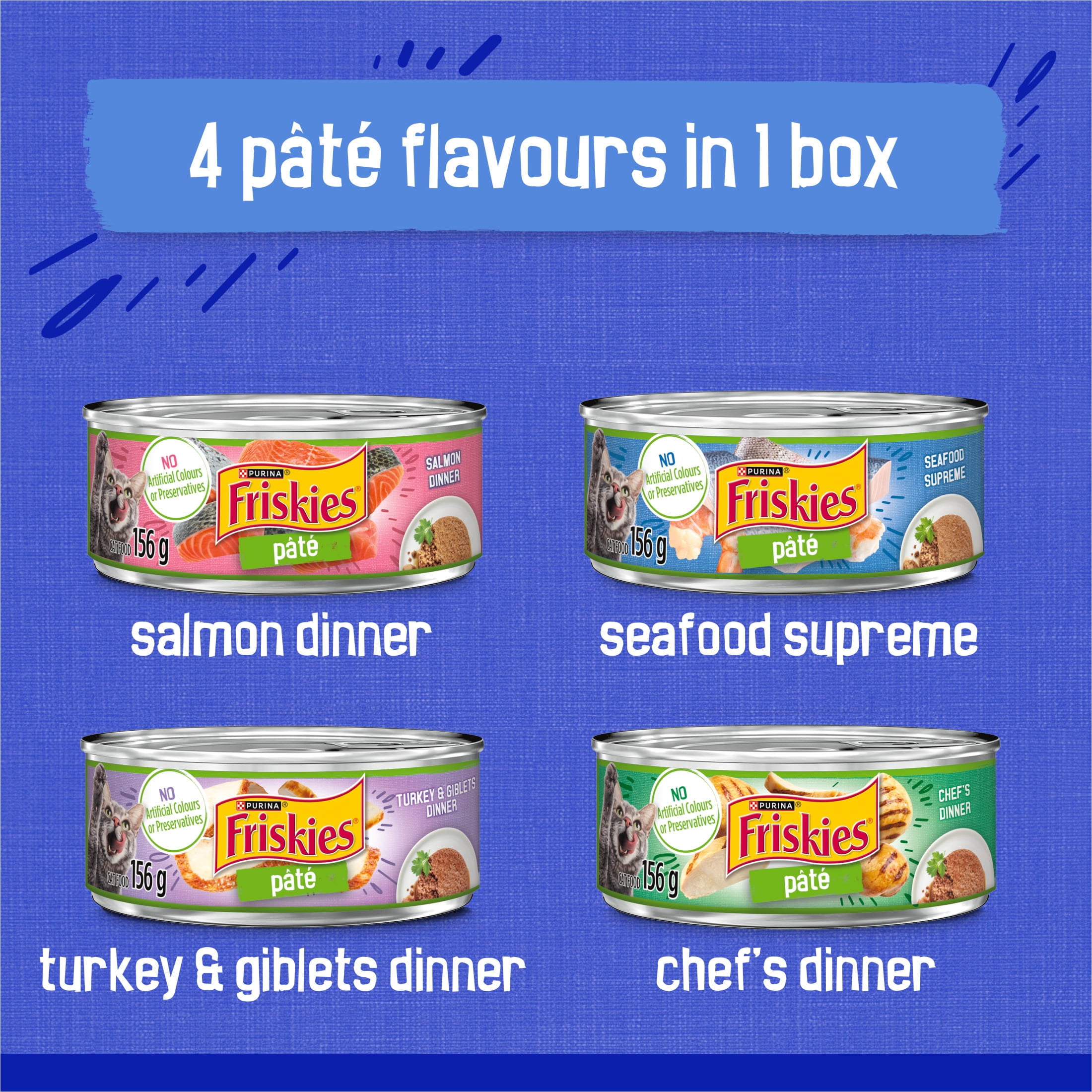 Friskies Pâté Les grands favoris Super-Emballage Nourriture humide pour Chats