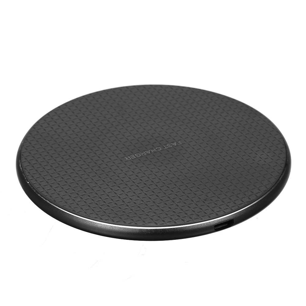 5/7.5/10W Wireless Charger Aluminium Alloy Flying Disk Fast Charging Pad Compatible with Samsung Galaxy S9/S9