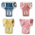 thumbnail image 4 of Female Dog Sanitary Pants  Washable Reusable Physiological Pet Diapers Shorts  Menstrual Care Pants For Small  Medium Dogs, 4 of 5