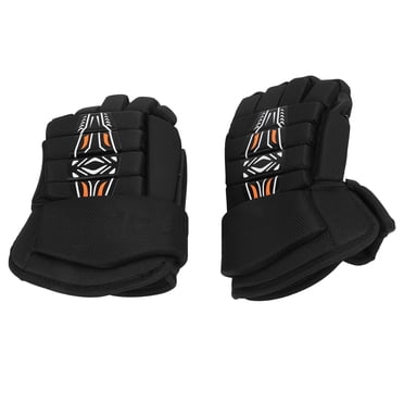Gants de Hockey sur Glace, Gants Respirants pour Patin à Roulettes Extérieurs + Gants de Hockey de Rue, Équipement de Protection Léger pour Joueurs de Hockey pour Jeunes, Juniors et Aînés, Gants de Hockey de Rue Extérieurs