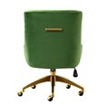 thumbnail image 4 of TOV Furniture Beatrix Modern Upholstered Home Office Swivel Chair, Green, 4 of 5
