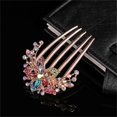 thumbnail image 2 of Flower Rhinestones Hair Combs Accessories,Perfect Mother's Day Gifts,Brithday gifts (Color), 2 of 4