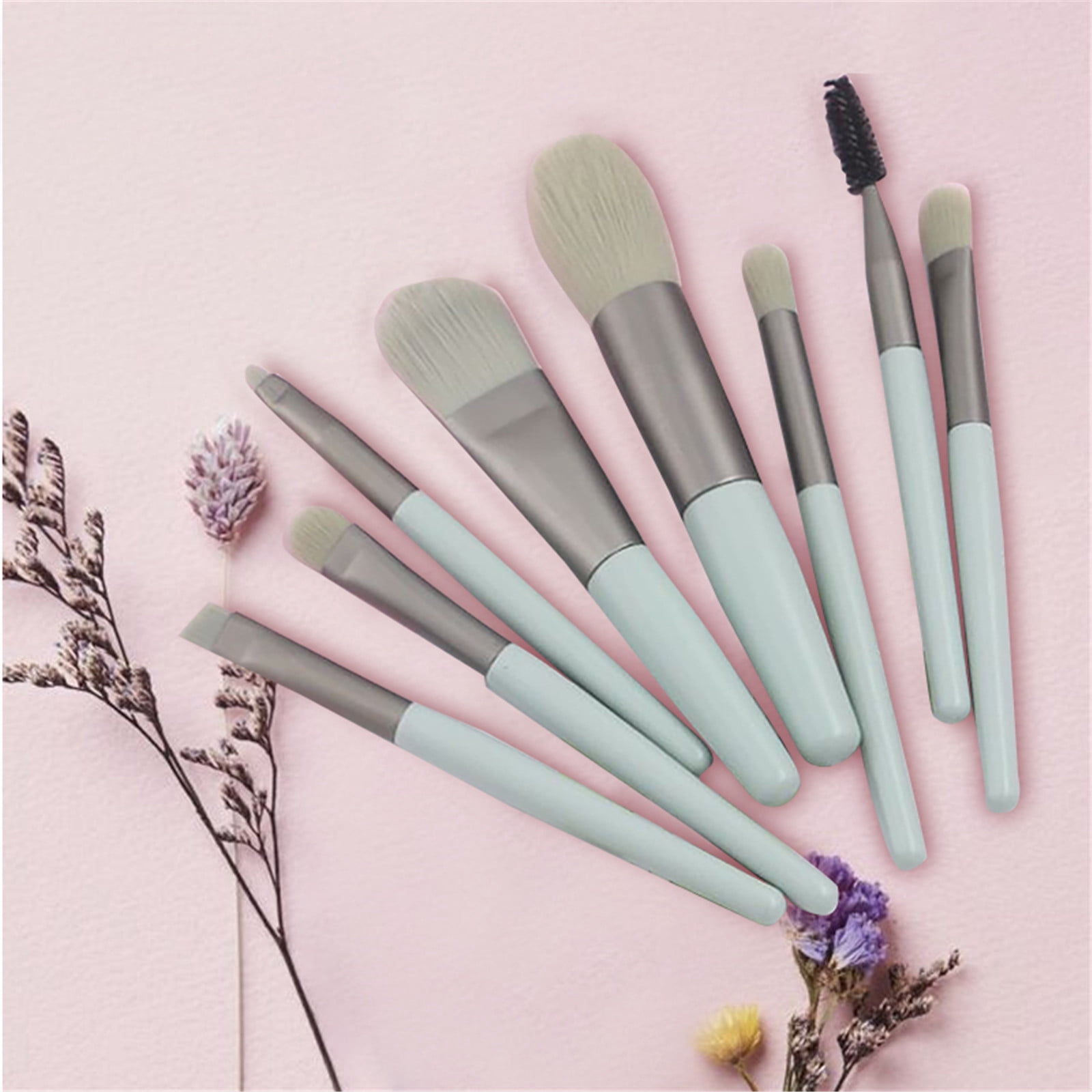 Bilqis Deals Mini Makeup Brushes Set Cosmetics Brush Kit Makeup Tools 8pc