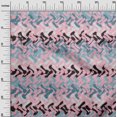 thumbnail image 3 of oneOone Rayon Light Pink Fabric Geometric Sewing Craft Projects Fabric Prints By Yard 56 Inch Wide-2D, 3 of 5