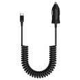 thumbnail image 1 of SCOSCHE CPDC203-SP PowerVolt 20W USB Type-C Power Delivery 3.0 Fast Car Charger with Attached 3-foot Adjustable Coiled Cable for ALL USB-C Devices, 1 of 5