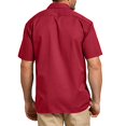 thumbnail image 3 of Dickies Chemise de Travail à Manches Courtes pour Homme, 3X, Rouge Anglais, 3 of 3
