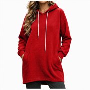 Zshosam Women Pullover Hoodie Oversized Oversized Hoodie Sweatshirts for Women Heavyweight Hoodies Pullover Sweaters Pullover M,(Red M)