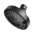 thumbnail image 2 of Shower Rainfall Showerhead Round High Pressure Rain Fall Showerheads 4 Inches Rain Shower Head ABS Rainfall Shower Head Adjustable Angle 5 Bathroom Showerhead, 2 of 2