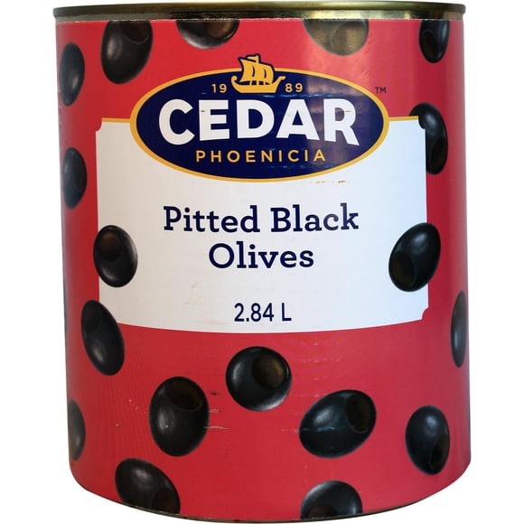 Esma - Black Pitted Olives - 100oz - 1ct - Premium Sliced Black Olives for High-Volume Foodservice and Pizzeria Excellence (1ct)