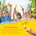 thumbnail image 3 of HSHDLDF 6 Pack Rubber Screaming Chicken Toy Yellow Rubber Squeaking Chicken Toy Novelty and Durable Rubber Chicken, Shrilling Decompression Tool Gadgets, 3 of 7