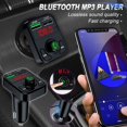 thumbnail image 1 of HOARBOEG Dual USB In-Car Adapter Wireless Bluetooth Kit QC3.1 Fast USB Charger Hands FM Bluetooth Transmitter Clearance Sale Holiday Gifts, 1 of 9