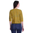 thumbnail image 3 of Moomaya Printed Keyhole Neck Ring Top Casual 3/4th Sleeve Tees Tank Tunic Top, 3 of 5