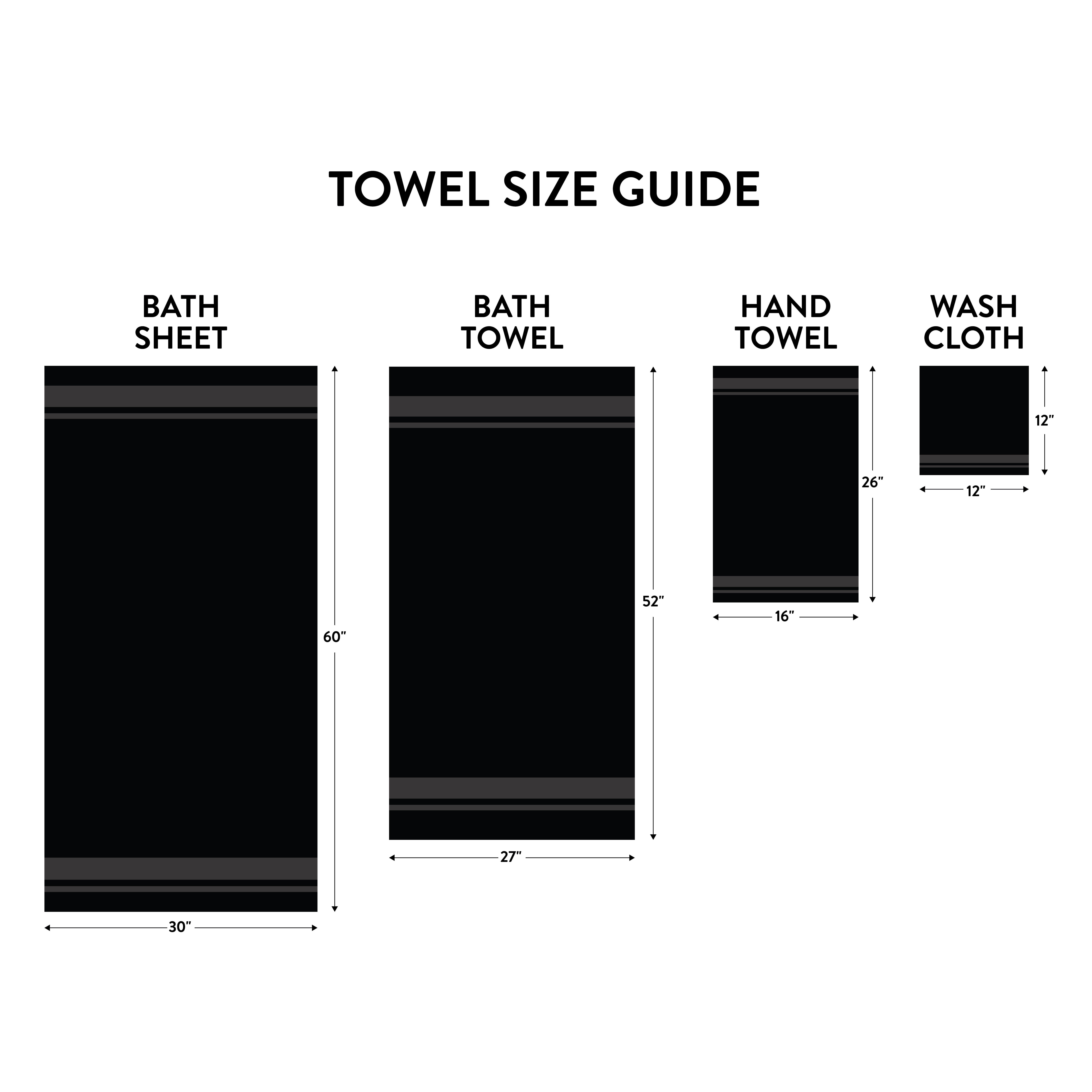 Serviette de bain unie Mainstays Basics