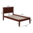 thumbnail image 2 of Leo & Lacey Madison Twin Solid Wood Platform Bed in Walnut, 2 of 2