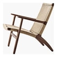 thumbnail image 4 of Lavaca Lounge Chair White-Natural with solid ash wood and rattan weave, 4 of 4