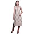 thumbnail image 1 of Bimba Tuniques Droites pour Femmes Imprimées Sans Manches Kurti Décontractée Robe Moyen, 1 of 5