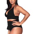 thumbnail image 2 of Pisexur Womens Plus Size Bikini High Waisted Swimsuits Two Piece Bathing Suits Tummy Control Swimwear, 2 of 6