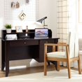thumbnail image 4 of Costway Computer Desk PC Laptop Writing Table Workstation Student Study Furniture Brown, 4 of 10