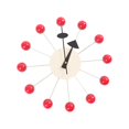thumbnail image 2 of Elodie Round Ball Wall Clock Quiet Mid Century for Living Room Kitchen Decor Clocks Red Ball, 2 of 8