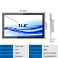thumbnail image 4 of GreenTouch 15.6 Inch High Resolution Monitor, Front IP65 Panel Rugged Metal Case Display,1920x1080, 4 of 7