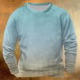 thumbnail image 2 of hotojiny Chandails à Col Rond pour Hommes Mode Dégradé Automne Chaud en Molleton Chandail Léger à Manches Longues Décontracté Vêtements d'Hiver, 2 of 3