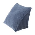 thumbnail image 1 of Oreiller Triangle Oreiller de Lecture Confortable avec Poche Zippée Traversin en Coin Triangle Petit Dossier Bleu, 1 of 5