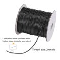 thumbnail image 3 of Unique Bargains Beading Thread Bracelet Weave Bead Craft Cord 2mm 78M/Roll (85-Yards) Decorative String, Black, 3 of 7