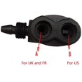 thumbnail image 3 of 2 Pcs Double Head Air Pump Valve Adapter, Universal Bike Bicycle Pump Accessories Inflatable Tire Valve For And Schrader, 3 of 5