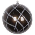 thumbnail image 1 of Vickerman MT198187D Ornement en Filet Pailleté Étain 4.75 Po - 3 par Sac, 1 of 3