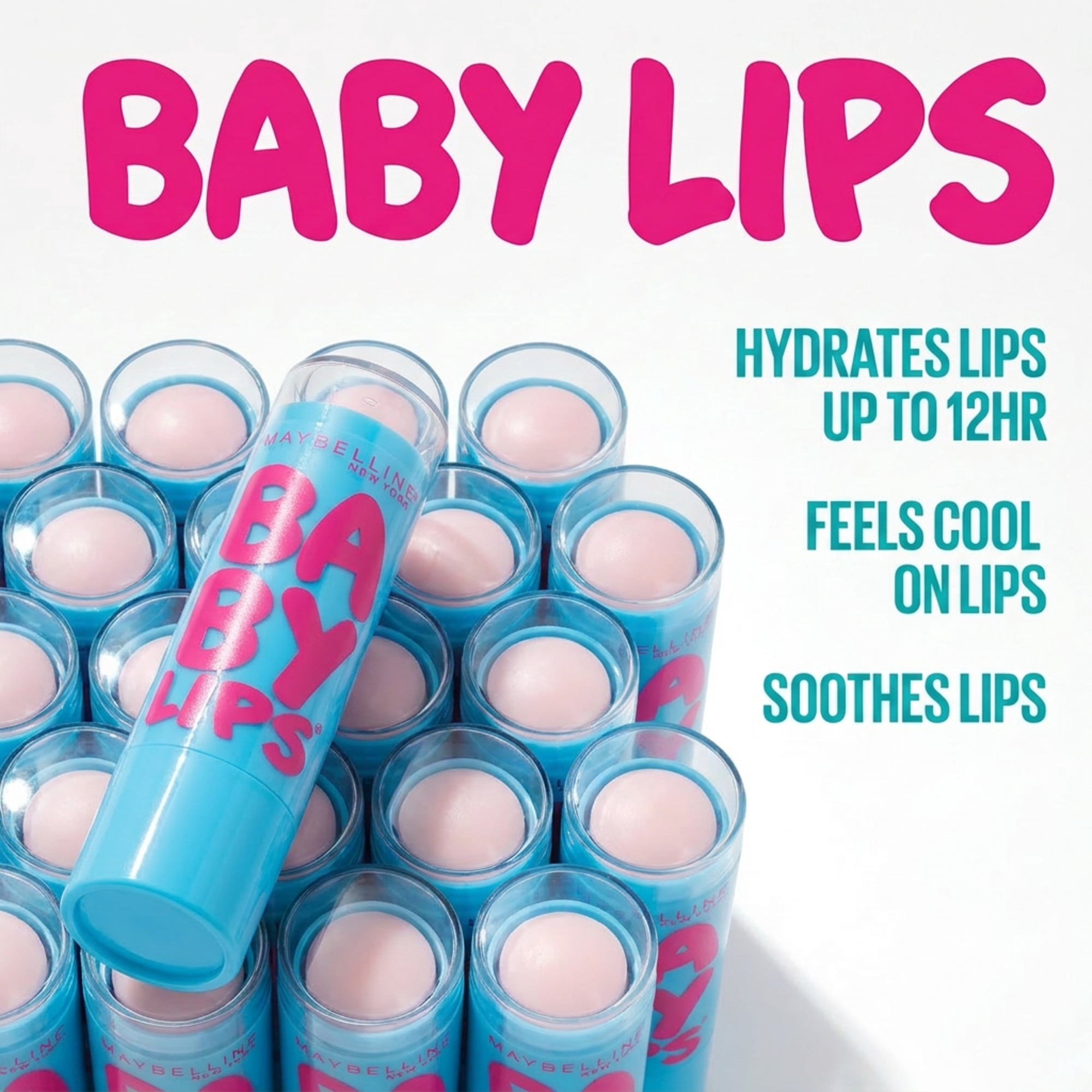 Maybelline New York Baby Lips, Moisturizing Lip Balm, Pink Punch