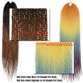 thumbnail image 4 of Ombre Senegalese Twist Crochet Braiding Hair Extensions Synthetic Fiber for Women, 4 of 4
