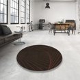 thumbnail image 4 of Ahgly Tapis d'Intérieur Lavable en Machine Carré Transitionnel Gris Minuit, 3 Pieds Carré, 4 of 7