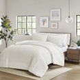 thumbnail image 4 of Apollo 3 Piece Striped Seersucker Oversized Duvet Cover Set, 4 of 9