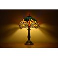 thumbnail image 1 of Tiffany Style Dragonfly Table Lamp Bedside LED Desk Lamp Bedroom Stained-Glass 18.1'' Height Bronze Multi-Color, 1 of 4
