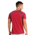 thumbnail image 2 of Jowowha Mens UPF 50+ UV Rash Guard Sun Protection Swim Shirt Quick Dry Athletic Running Fishing T-shirt Red XXL, 2 of 6