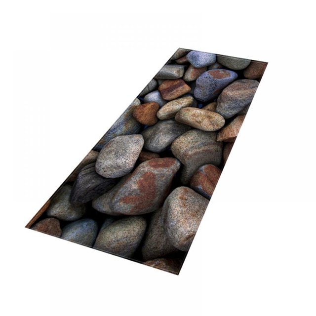 Pebble Bath Rugs Runner Bath Room Rugs Soft Absorbent Machine Washable Bath Runner Rugs Antiskid Bath Rug 15.75X23.6in
