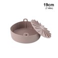 thumbnail image 4 of Pot en Silicone pour Friteuse à Air Chaud Résistant à la Chaleur Cuisine Grillade Panier de Cuisson Réutilisable Épaissi Outil de Remplacement pour Poulet Frit 19cm Café, 4 of 9