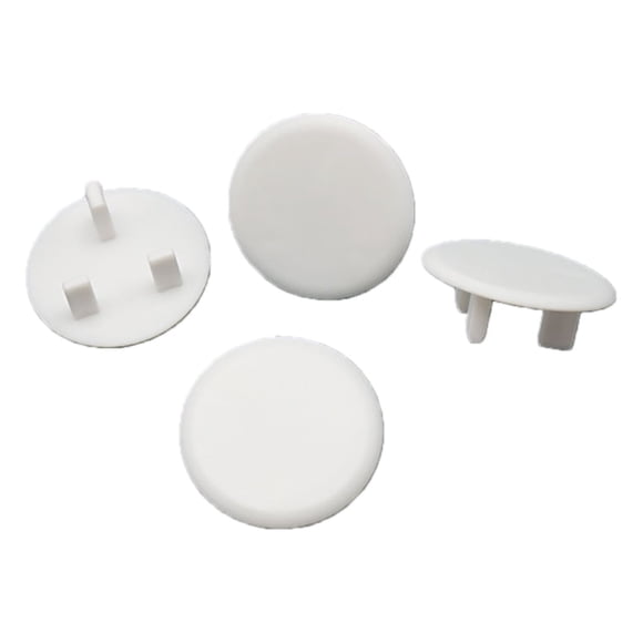 Outlet Cover 3 Hole ABS Socket Proofing Electrical Protector For HouseholdEnglish Style Thin White