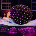 thumbnail image 1 of LED Christmas Net Lights Outdoor Decorations for Bushes 96 LED 5ftx5ft Connectable Green Wire Net Christmas Lights for Outdoor Yard Mesh Shrub Tree Holiday Decor,purple,5ftx5ft, 1 of 7