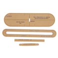 thumbnail image 2 of Clear, Paper Pattern Template, Short Wallet Making Template, Transparent, For Handmade Leather Key Case, 2 of 8