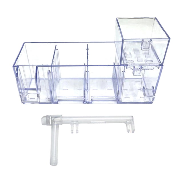 Tachiuwa Boîte de Filtre d'Aquarium Filtration Accessoires de Réservoir Robustes Boîte de Filtre de Réservoir Humide et Sec