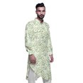 thumbnail image 3 of Atasi Kurta Imprimée Col Mandarin Décontractée Chemise Ethnique Longue Kurta Asymétrique, 3 of 6