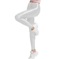 thumbnail image 2 of Choomomo Leggings Moulants de Performance pour Femmes, Extensibles, Brillants, Sports, Hip-Hop, Rave, Street, Danse Moderne, Blanc, TG, 2 of 6