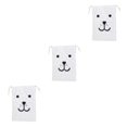 thumbnail image 3 of QualitChoice Portable Cotton Linen Drawstring Closure Bag Bedroom Large Capacity Pouch Sundries Luggage Cargo Laundry Organizer Type 4 3PCS, 3 of 6
